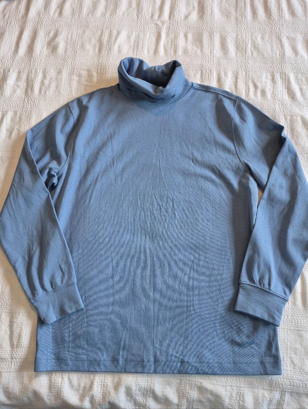 L. L. Bean boys or girls Large 14/16 light blue shirt turtleneck EUC
